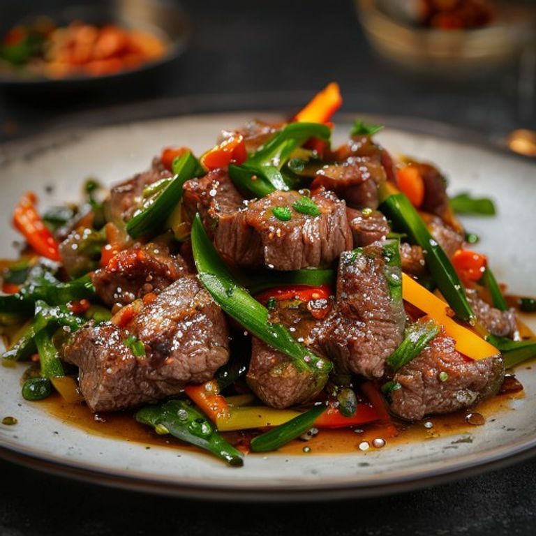 Bœuf sauté aux légumes