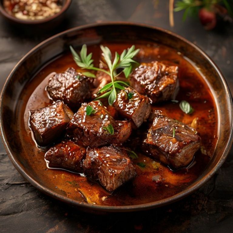 Côtelettes d'agneau braisées en marmite