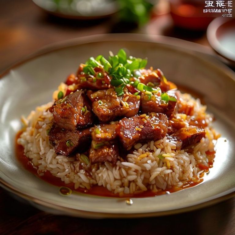 Riz au porc braisé