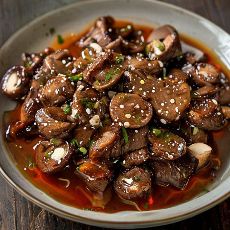 Porc braisé aux champignons tea tree