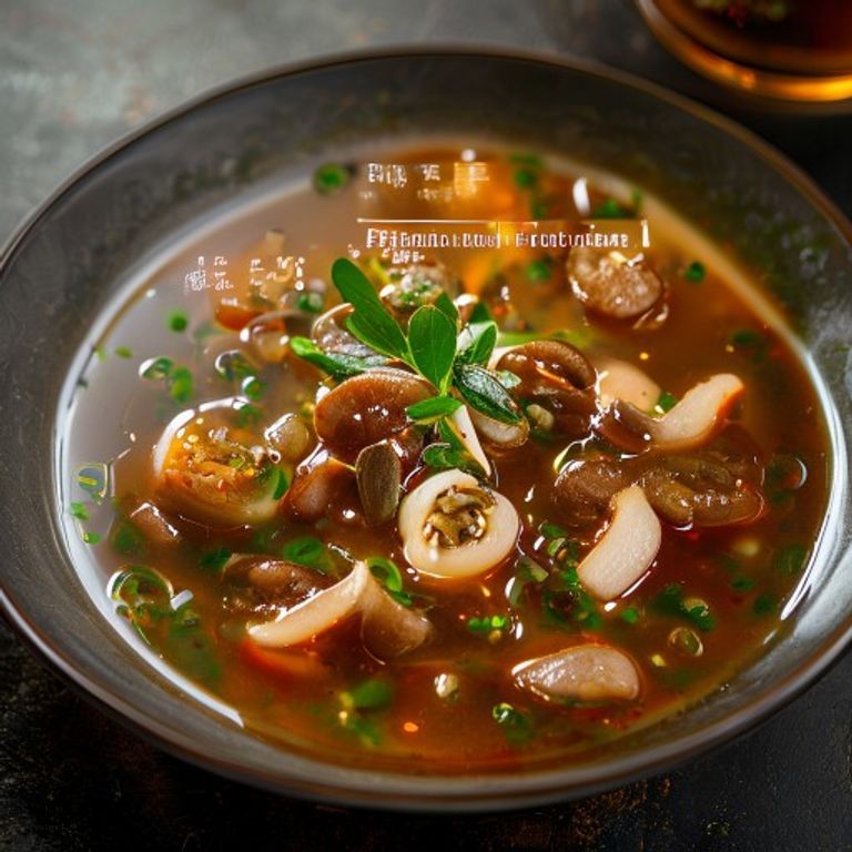 Soupe de canard aux champignons tea tree