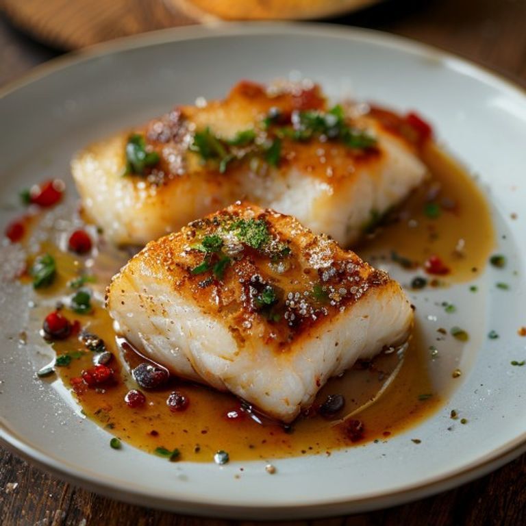 Filet de poisson sel et poivre