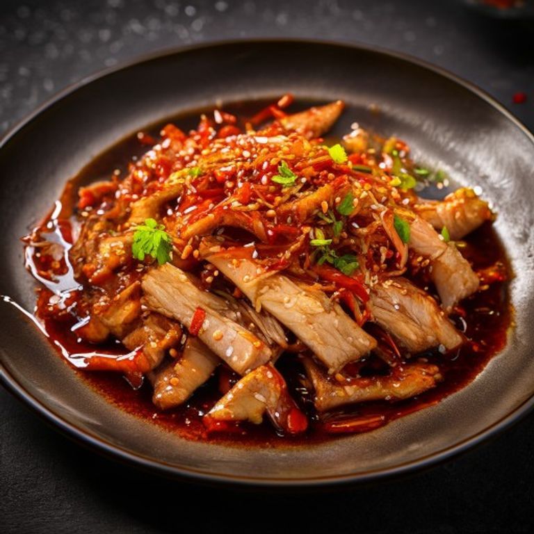 Émincé de porc sauce piquante (Yuxiang)