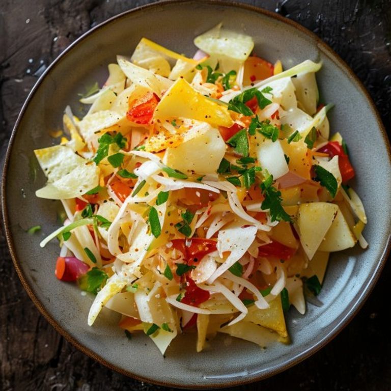 Salade de pommes de terre émincées