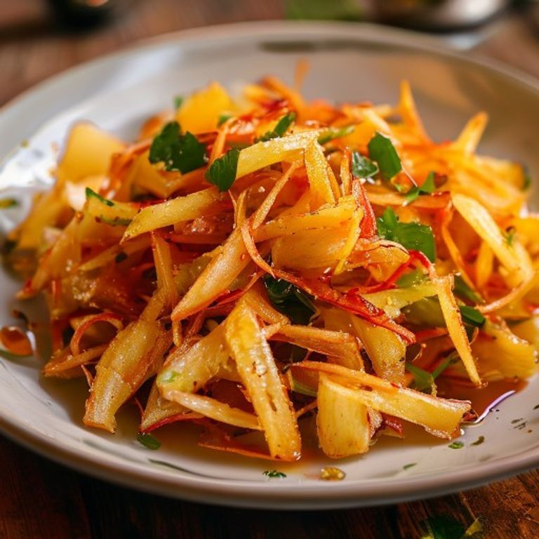 Pommes de terre émincées au vinaigre