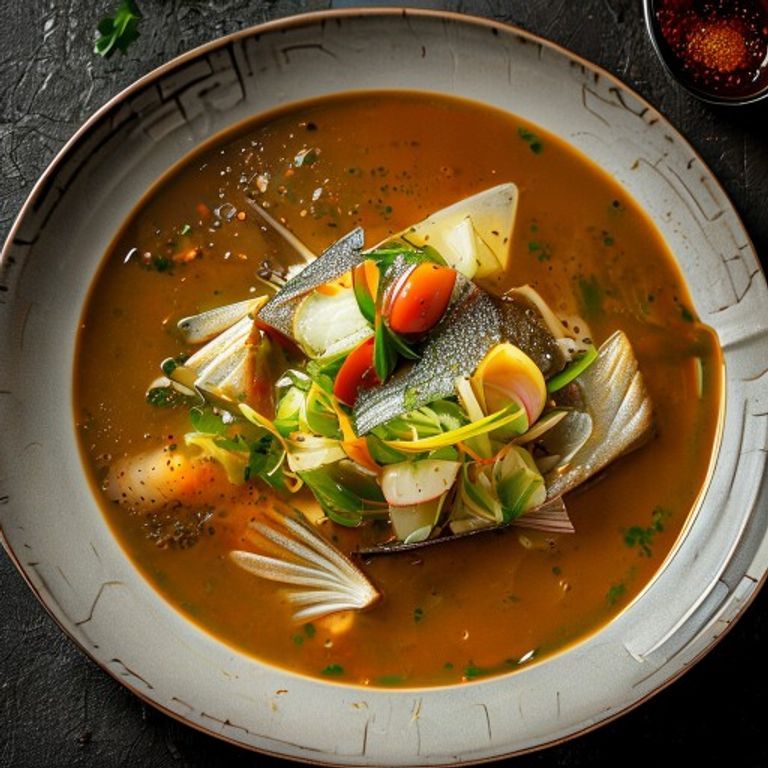 Soupe Poisson au chou fermenté