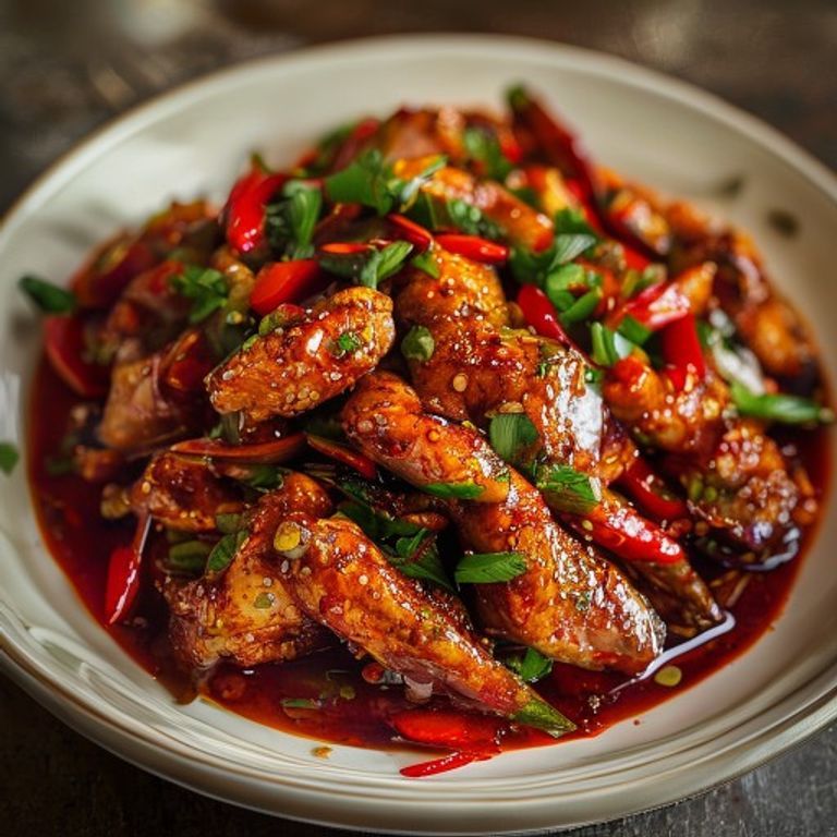 Poulet frit aux piments