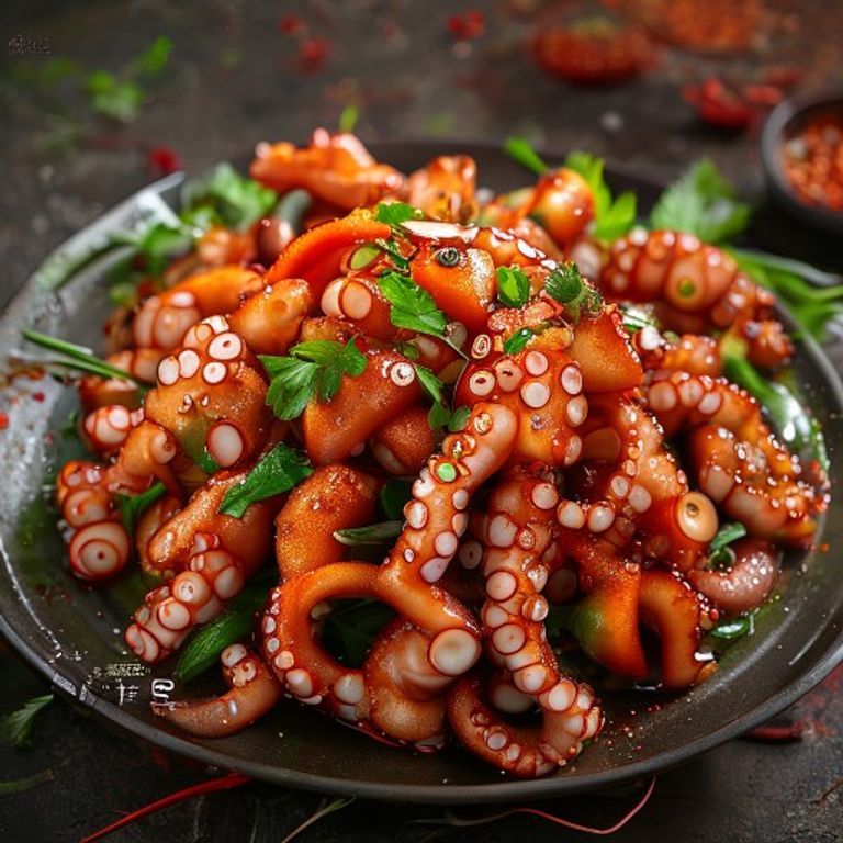 Calmar épicé et piquant (Sichuan)