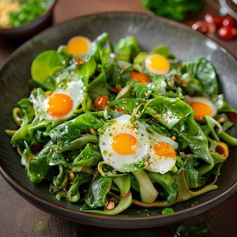 Chou sauté aux œufs