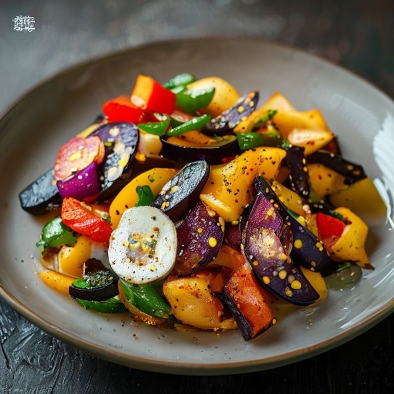 Trois légumes sautés