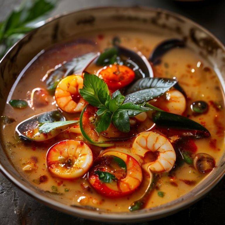 Soupe thaï aigre aux crevettes