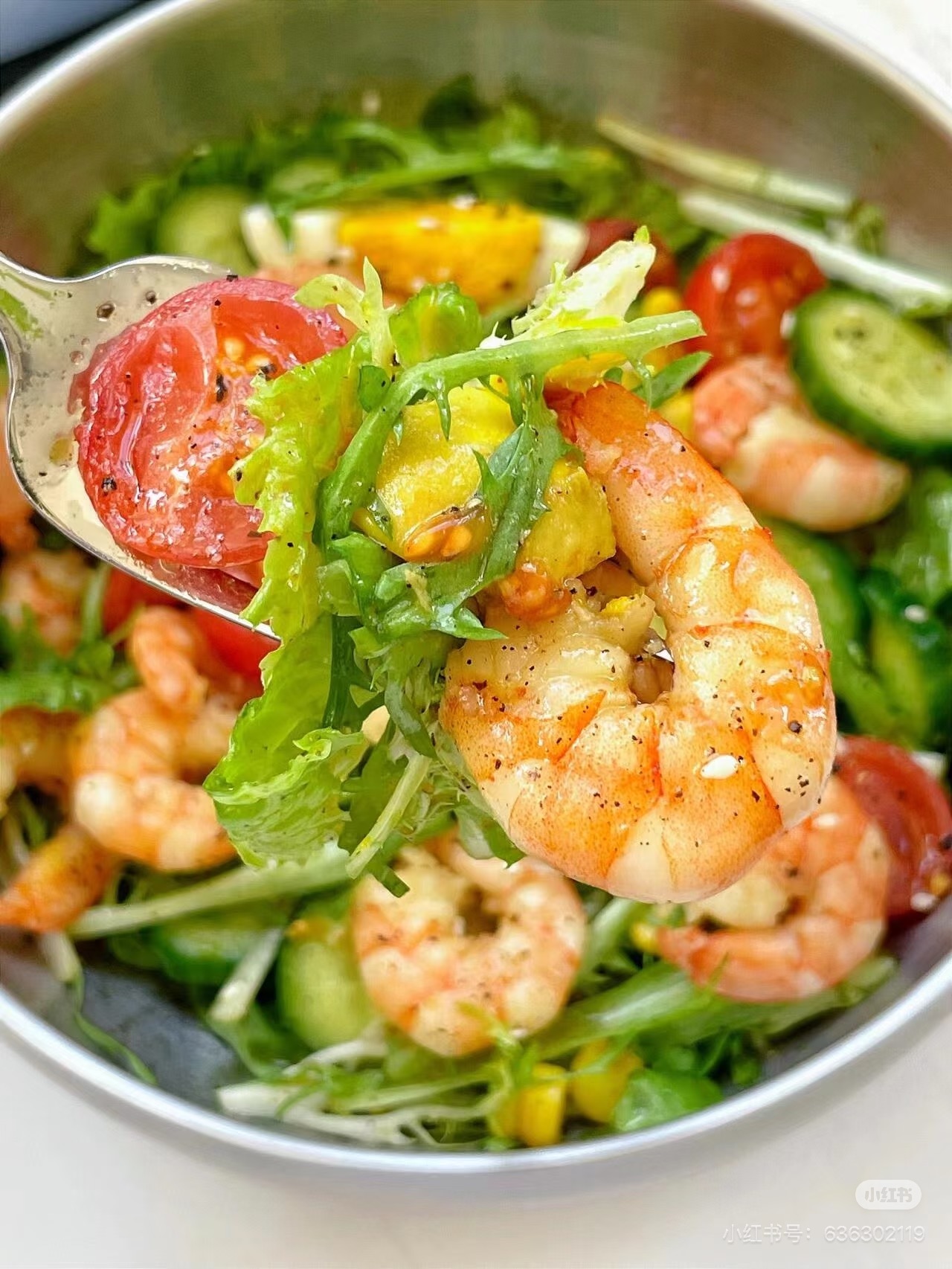 Salade de crevettes